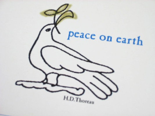 holiday cards – Thoreau Peace Dove