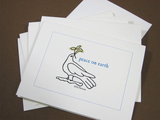 holiday cards – Thoreau Peace Dove